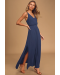 Lost in Paradise Navy Blue Maxi Dress